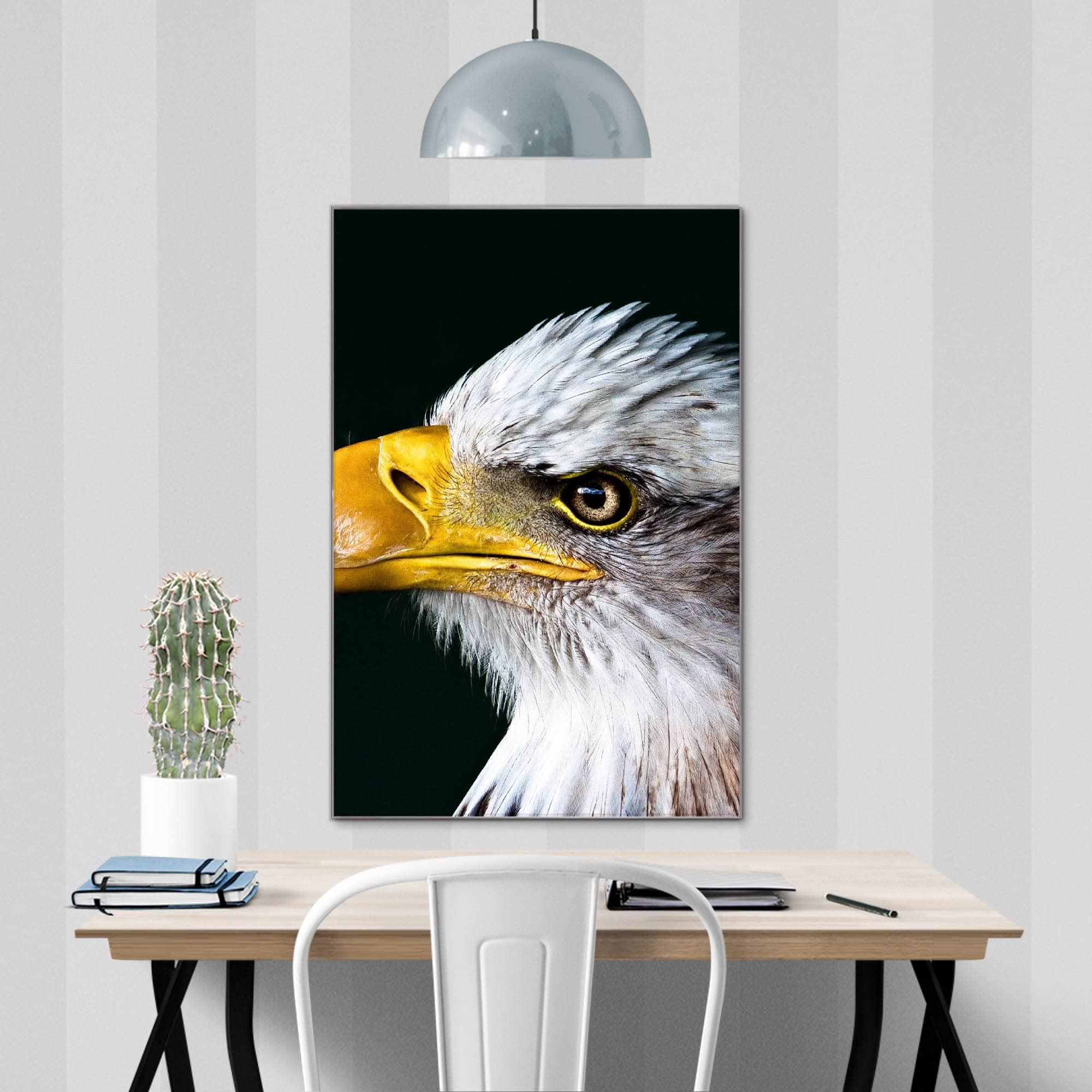 Banjado Magnettafel Glas Weißkopfseeadler 60x40 beschreibbar