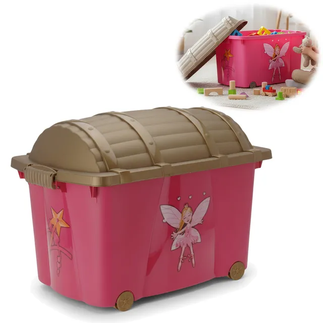 LS-LebenStil Spielzeugkiste Prinzessin XL 60x40cm 57L