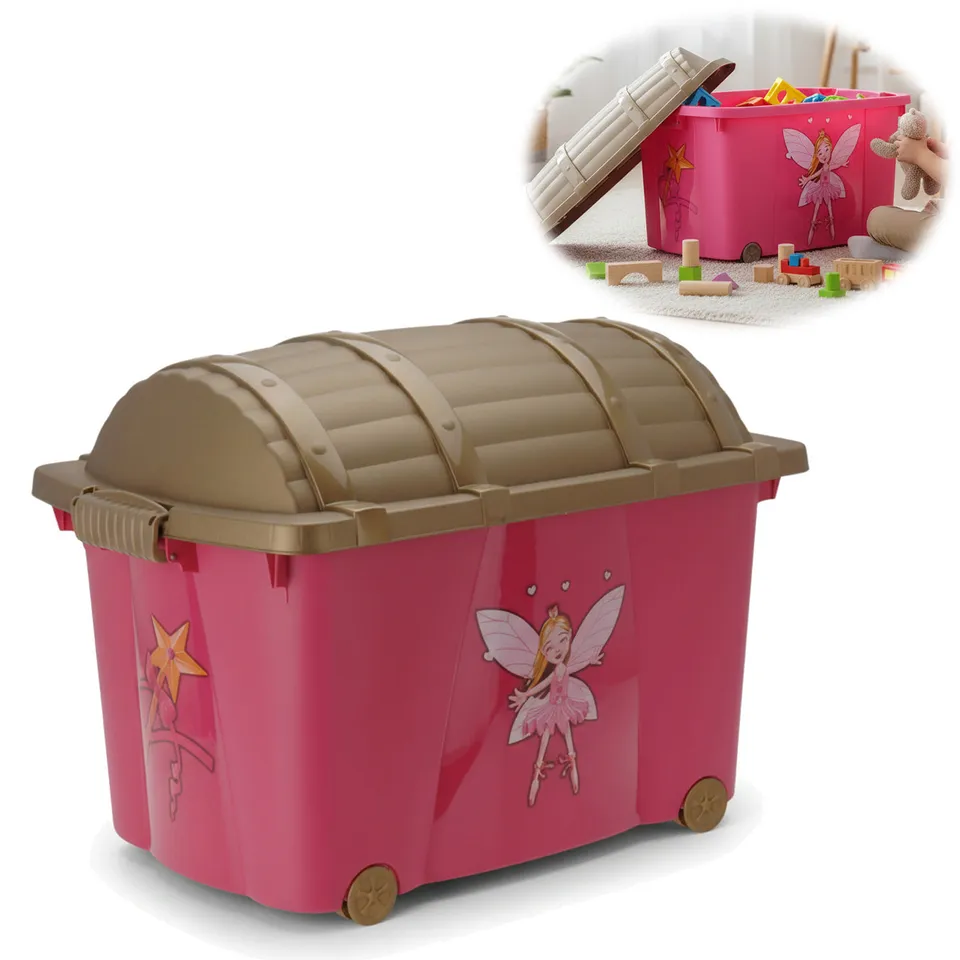 LS-LebenStil Spielzeugkiste Prinzessin XL 60x40cm 57L