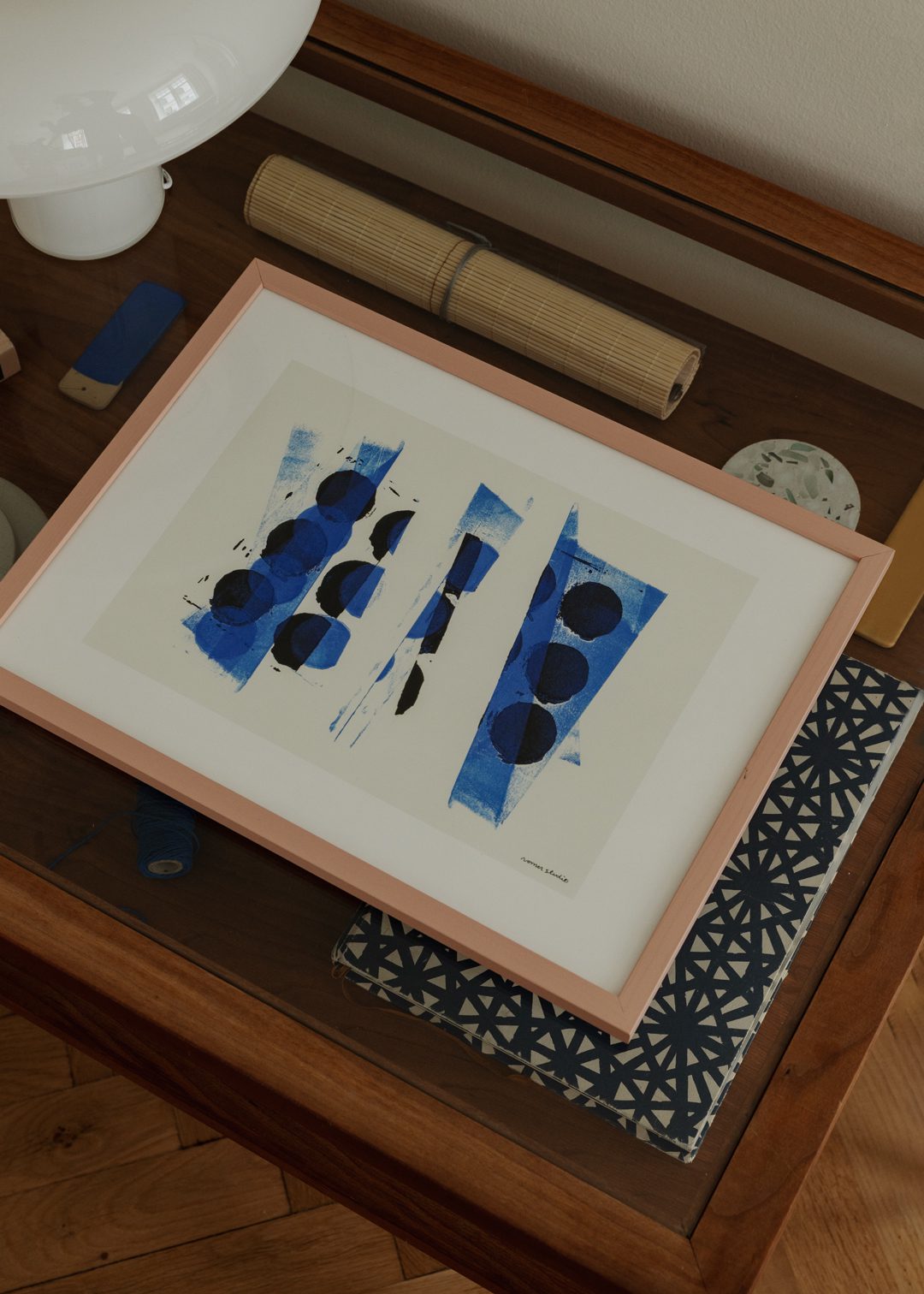 The Poster Club Art Prints Bleu à Part 02 Poster A4 blau