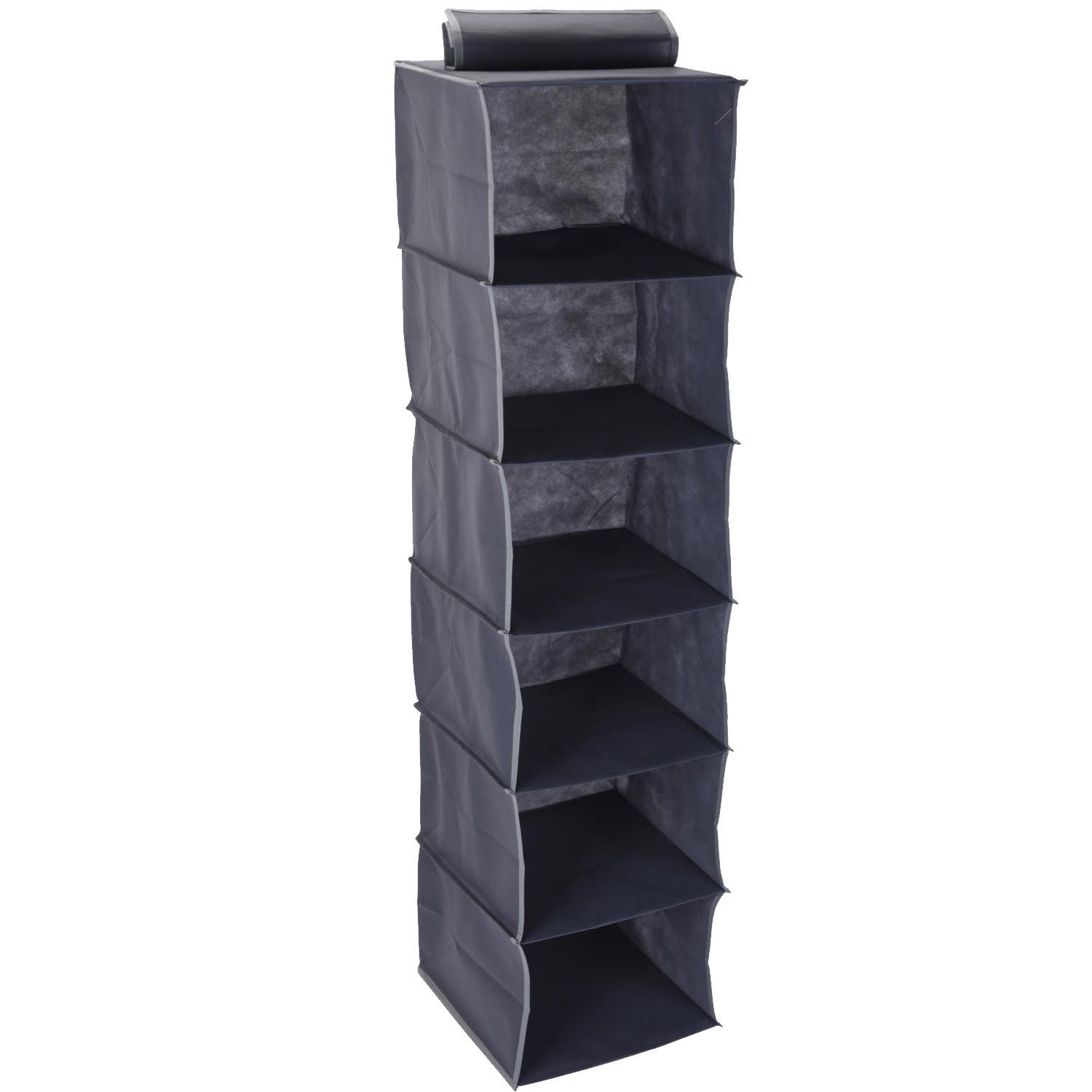 LS-LebenStil Haengeorganizer 6 Faecher Grau 120x30cm faltbar