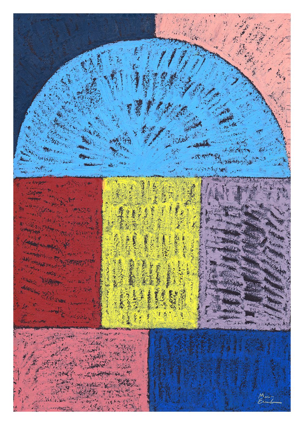 The Poster Club Costa Brava Portal Kunstdruck 30x40 cm Bunt