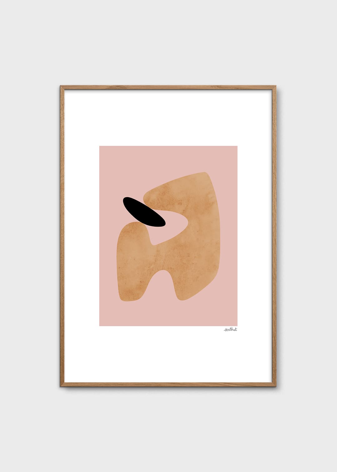 The Poster Club Art Prints Stone Poster 50x70 cm orange