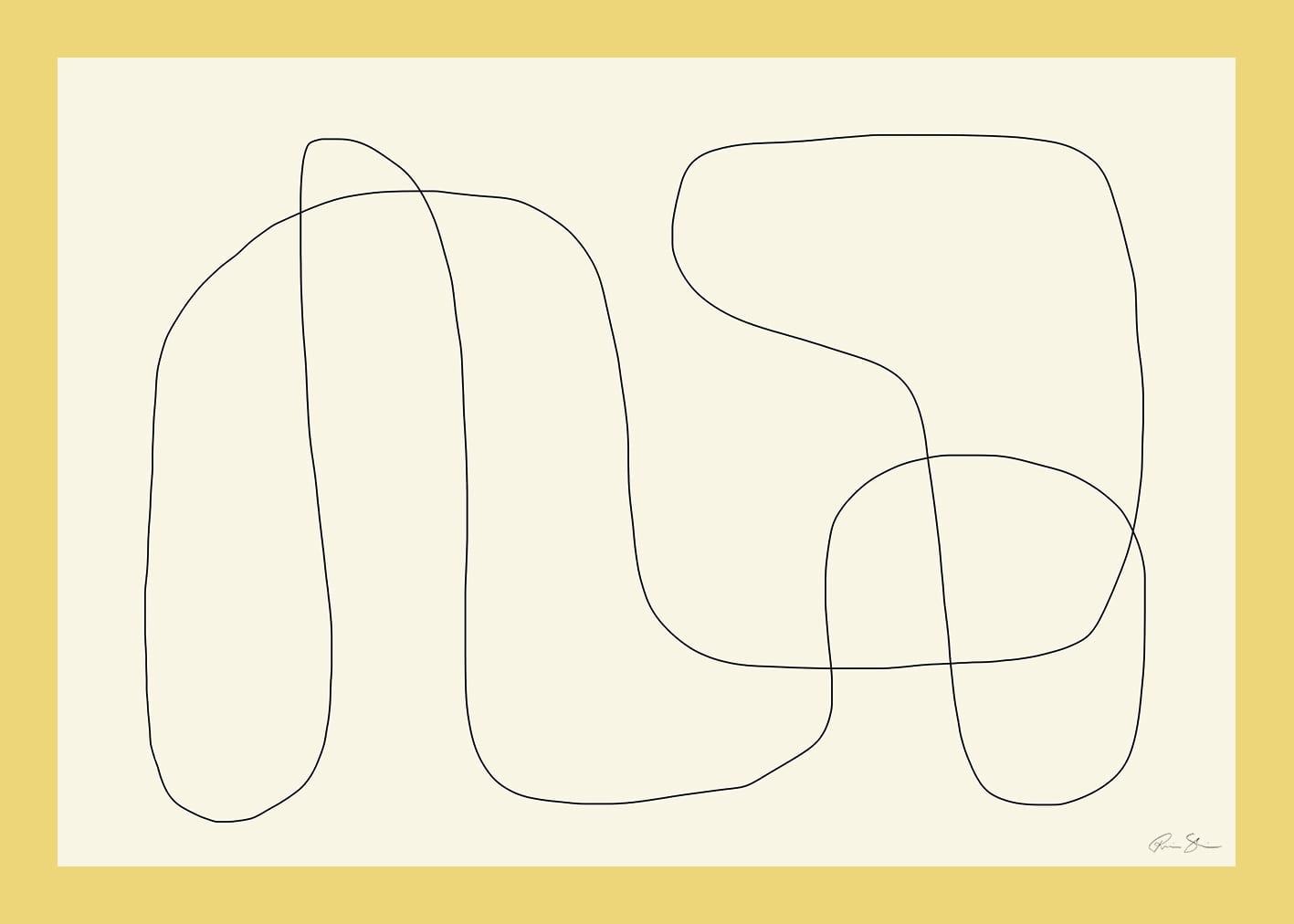 The Poster Club Composition 02 Poster abstrakt beige