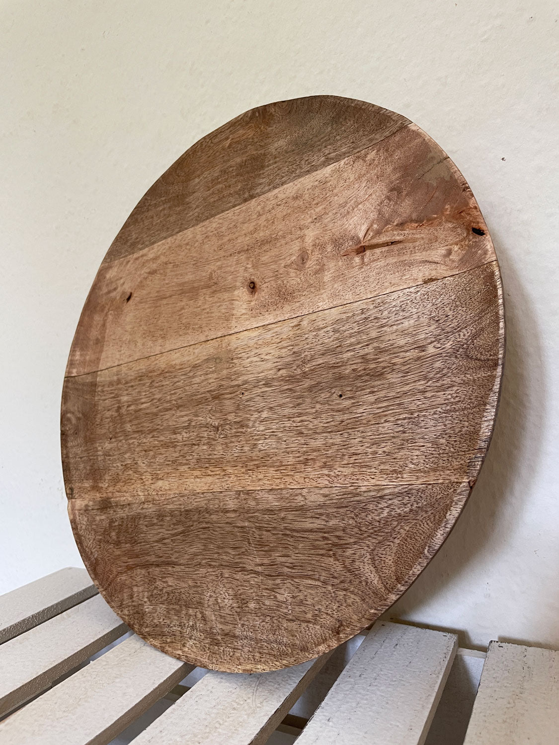 LS-LebenStil Dehli Servierteller Mango Holz 37cm rund