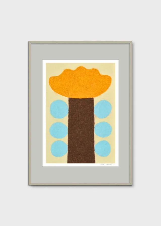 The Poster Club Fiore Poster 30x40 cm Blumen braun
