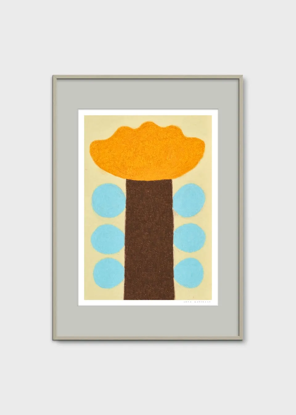 The Poster Club Fiore Poster 30x40 cm Blumen braun