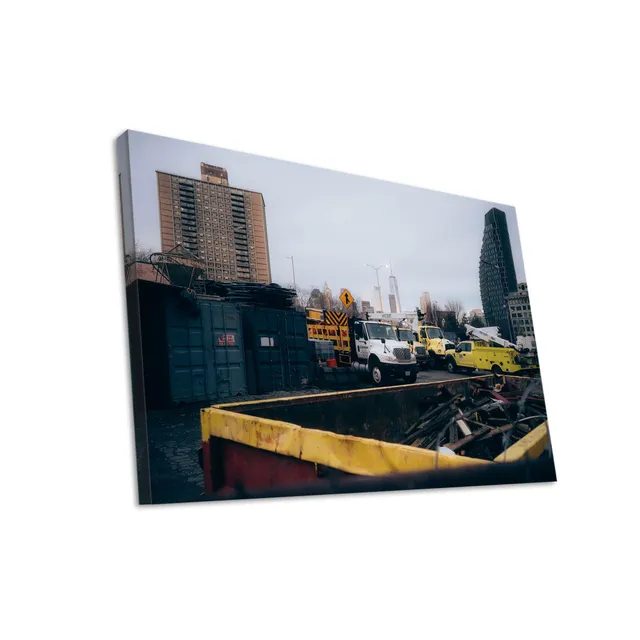 Hustling Sharks Wandbilder Baustelle Leinwand 40x30 cm Metropole