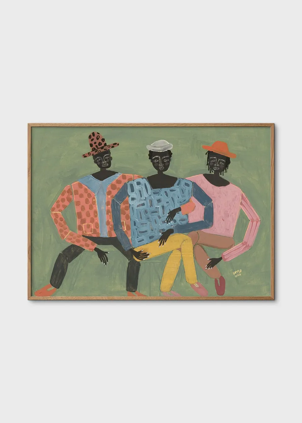 The Poster Club Art Prints Hanging Out Kunstdruck 30x40 Pastell