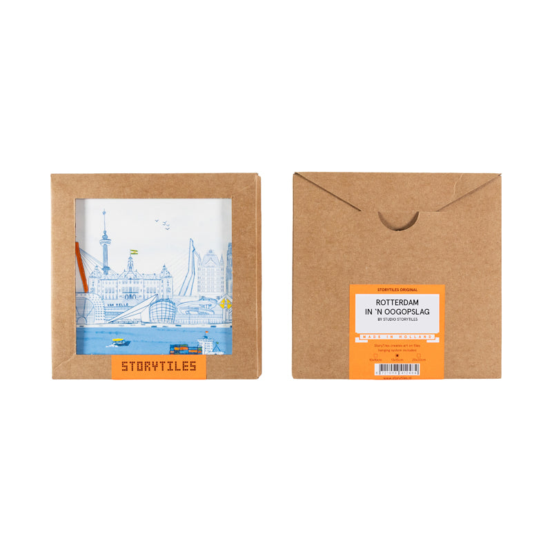 StoryTiles Delft Blue Rotterdam Fliese 10x10 Stadt-Motiv