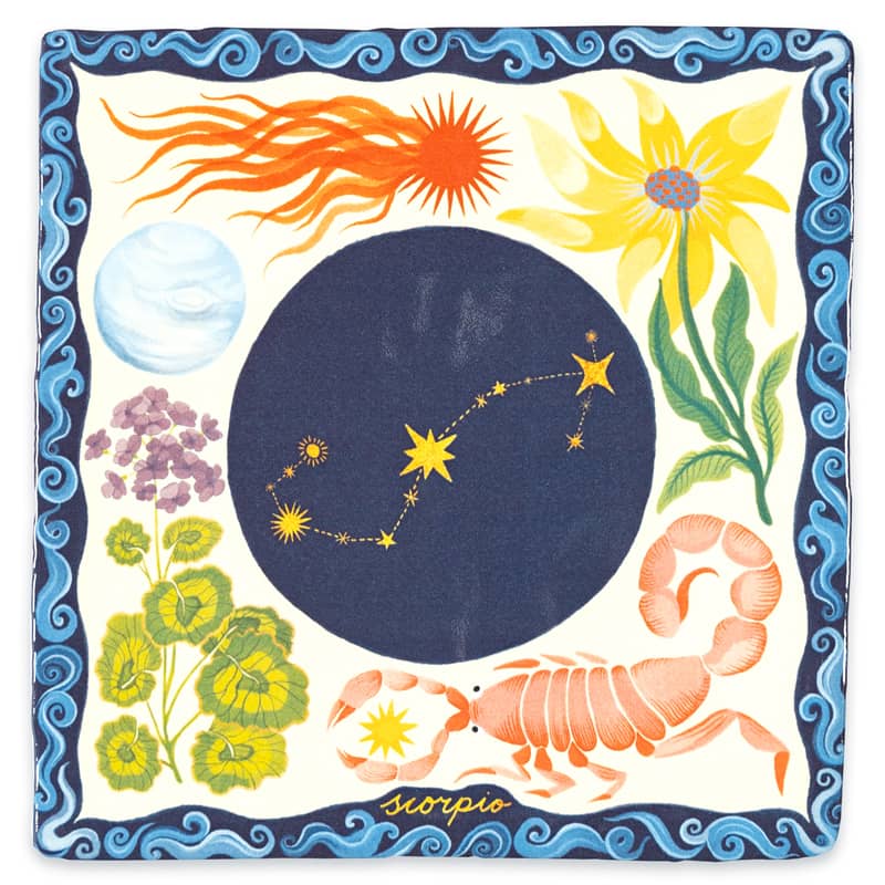 Storytiles Delft Blue Scorpio Fliese 10x10 cm Skorpion