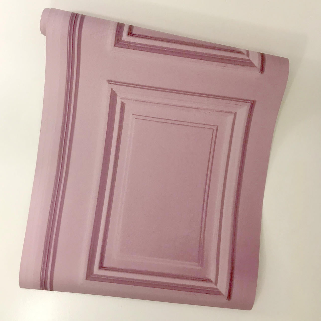 Mineheart Dusty Pink Panelling Tapete Paneeloptik rosa