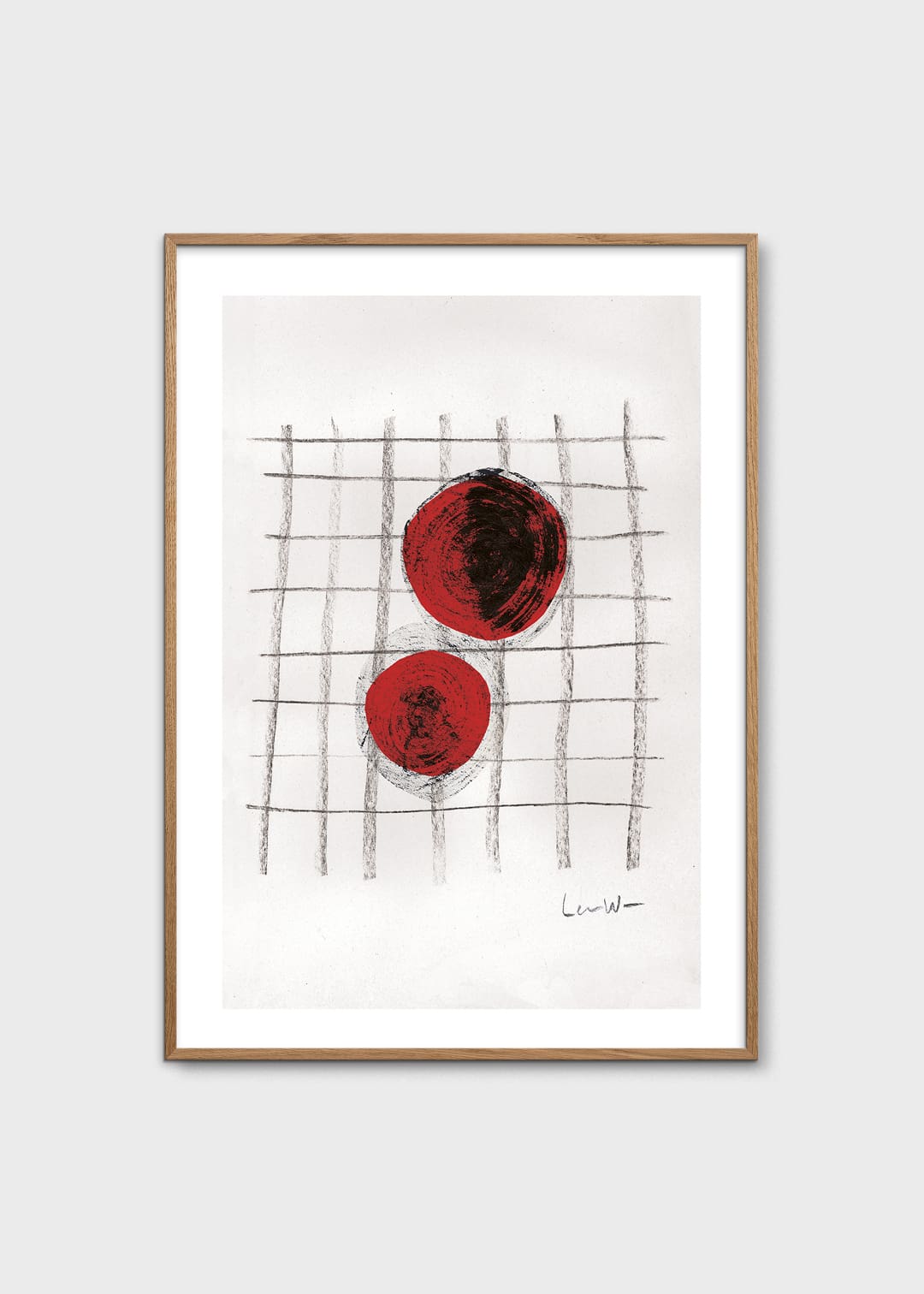 The Poster Club Art Prints Conversations Poster A4 grafisch rot