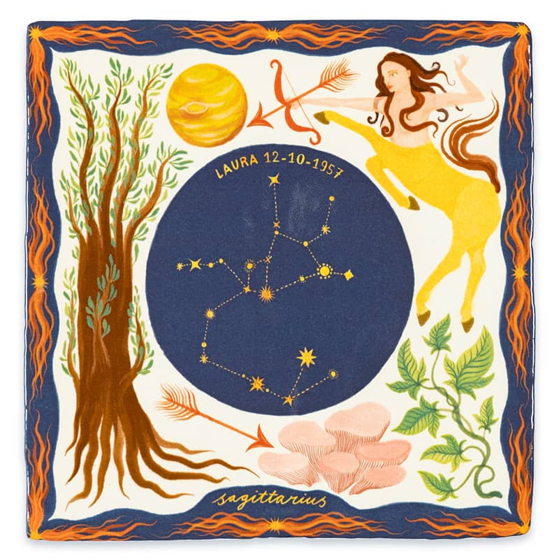 StoryTiles Delft Blue Sagittarius Fliese 10x10 cm Schütze