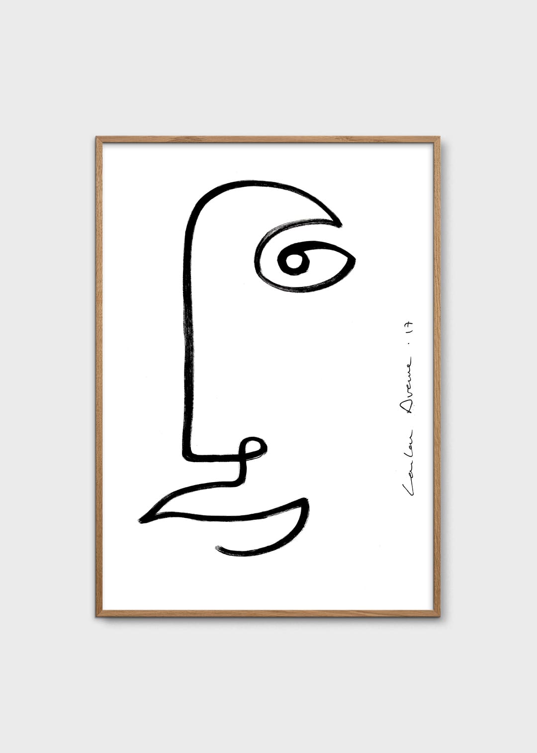 The Poster Club Art Prints Full Moon Poster 30x40 cm schwarz