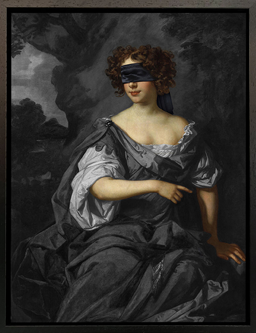 Mineheart Wall Art Blindfold 1 Leinwandbild Porträt 30 x 41 cm