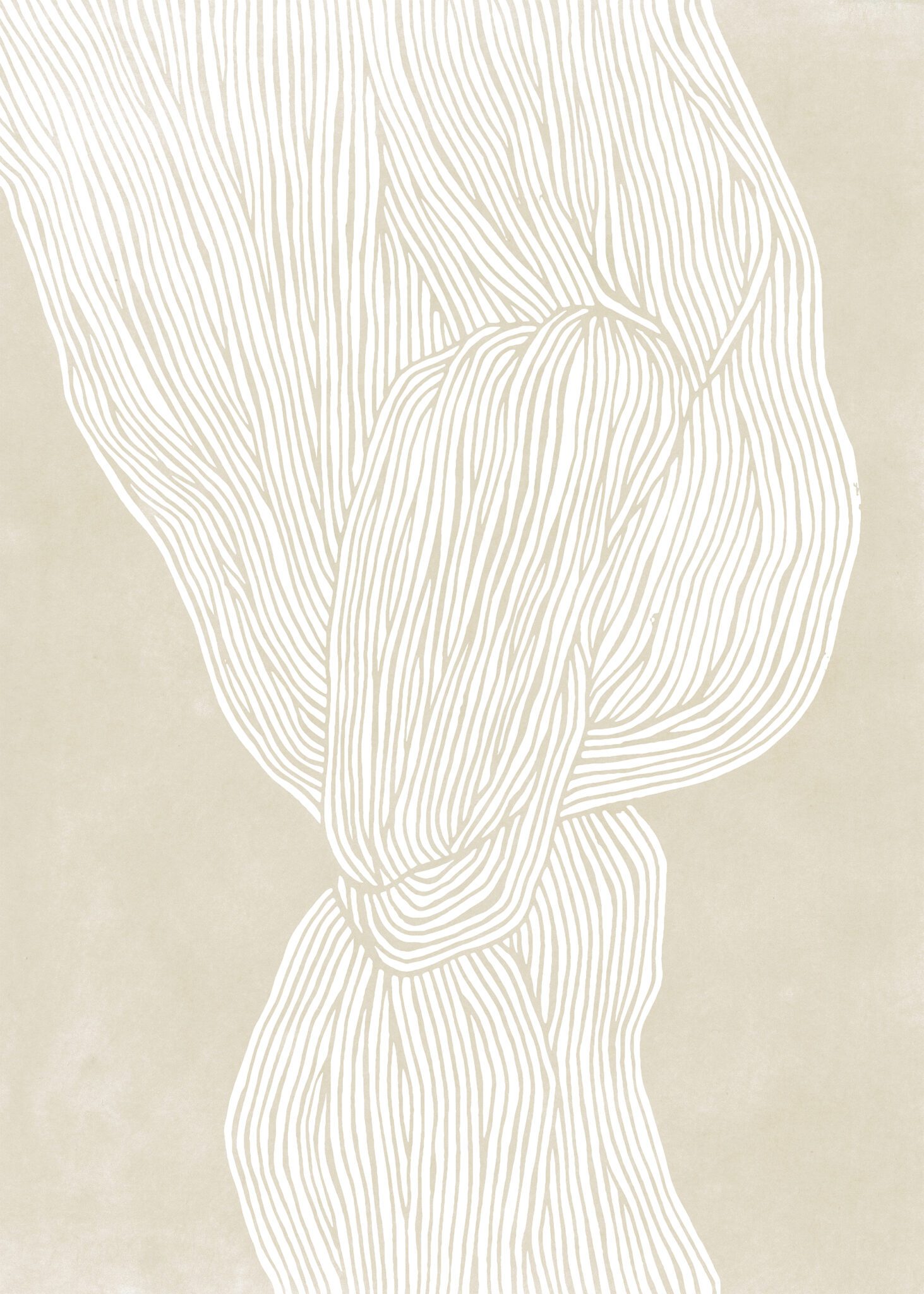 The Poster Club The Line no. 07 Poster 30x40 cm beige