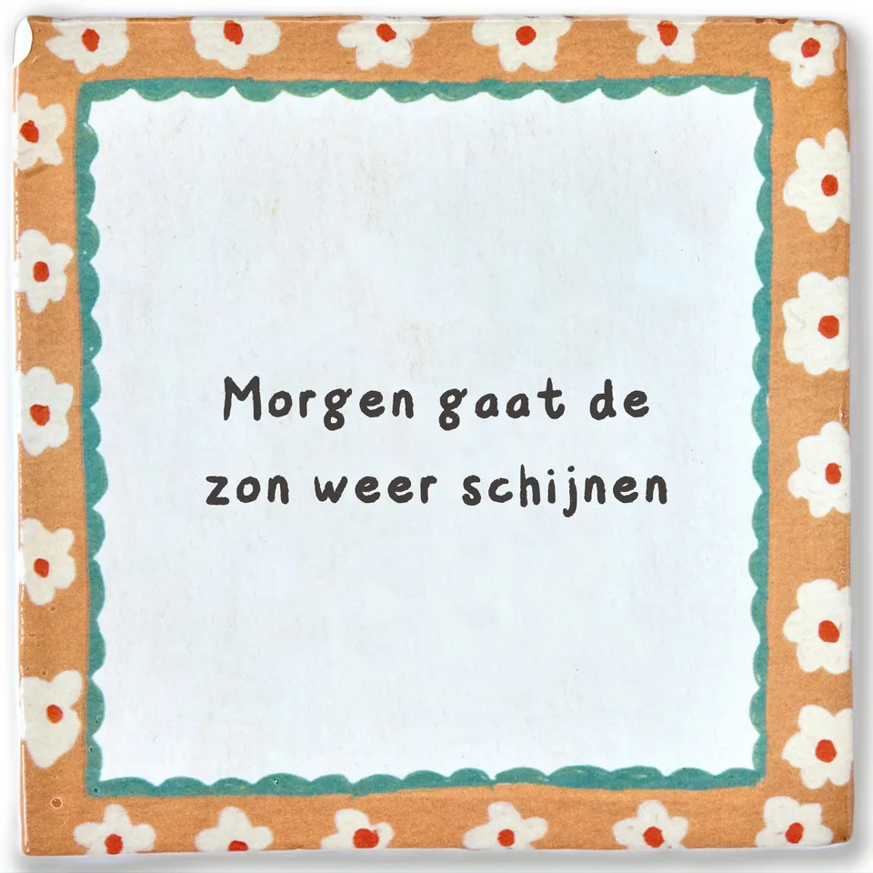 Storytiles Delft blue Midden tussen de madeliefjes Fliese 13x13 pers.