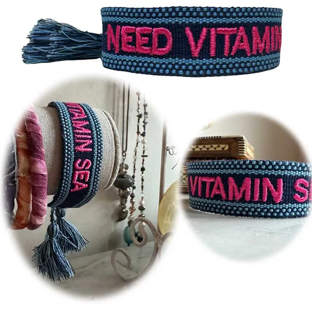 LS-LebenStil Uhren & Schmuck Armband Need Vitamin Sea blau-pink