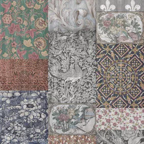 Mineheart Arts & Crafts Patchwork Tapete Panel-A Rolle