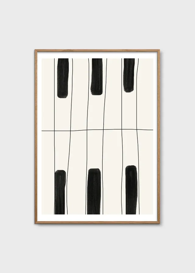 The Poster Club Art Prints The Piano Poster 30x40 beige