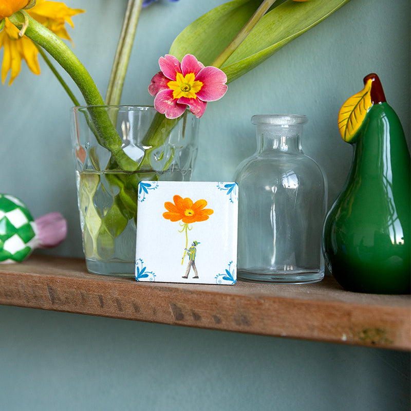 Storytiles Minis Bringing you a bloom Wandfliese Mini Blumenmotiv