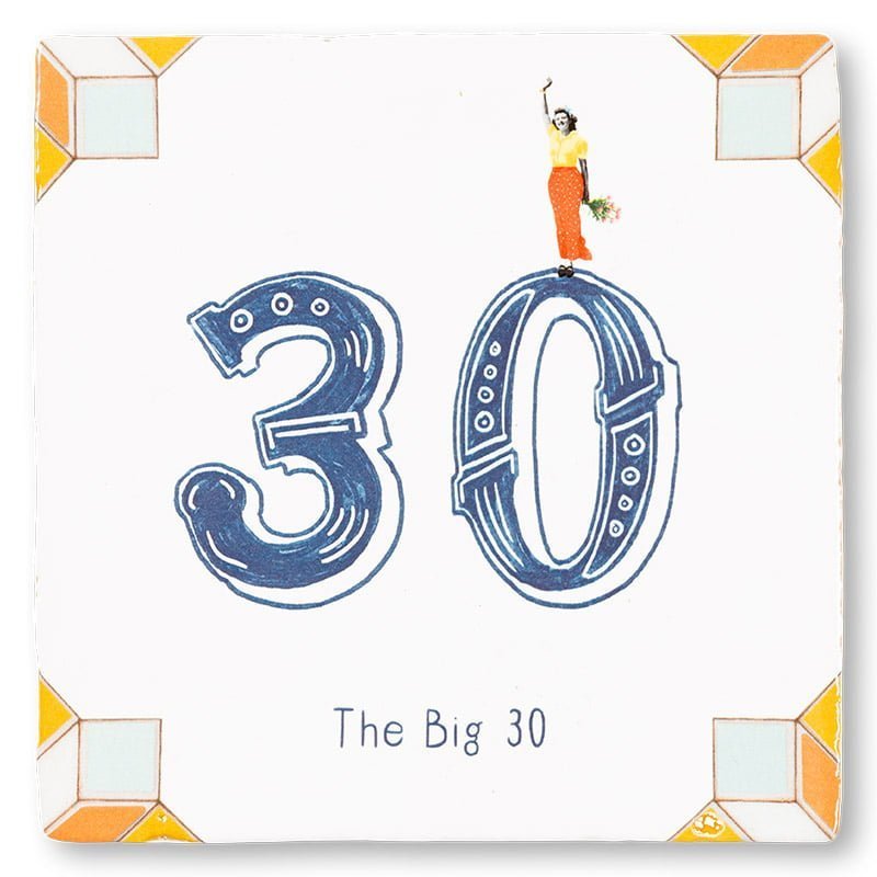 Storytiles Delft blue t Meisje telt Fliese S 10x10 cm Jubiläum