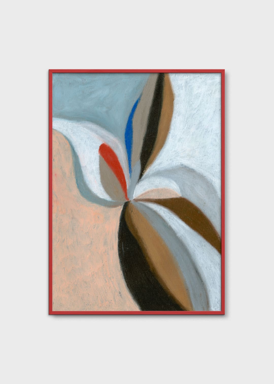 The Poster Club Art Prints Soft Bloom Poster A4 blau