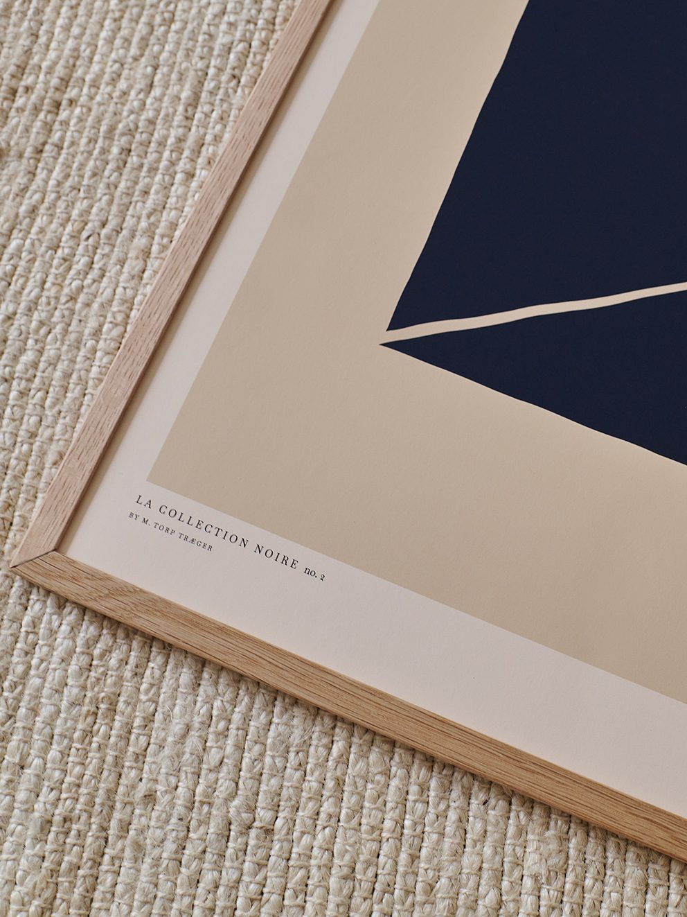 The Poster Club Art Prints Structure Poster A4 beige blau