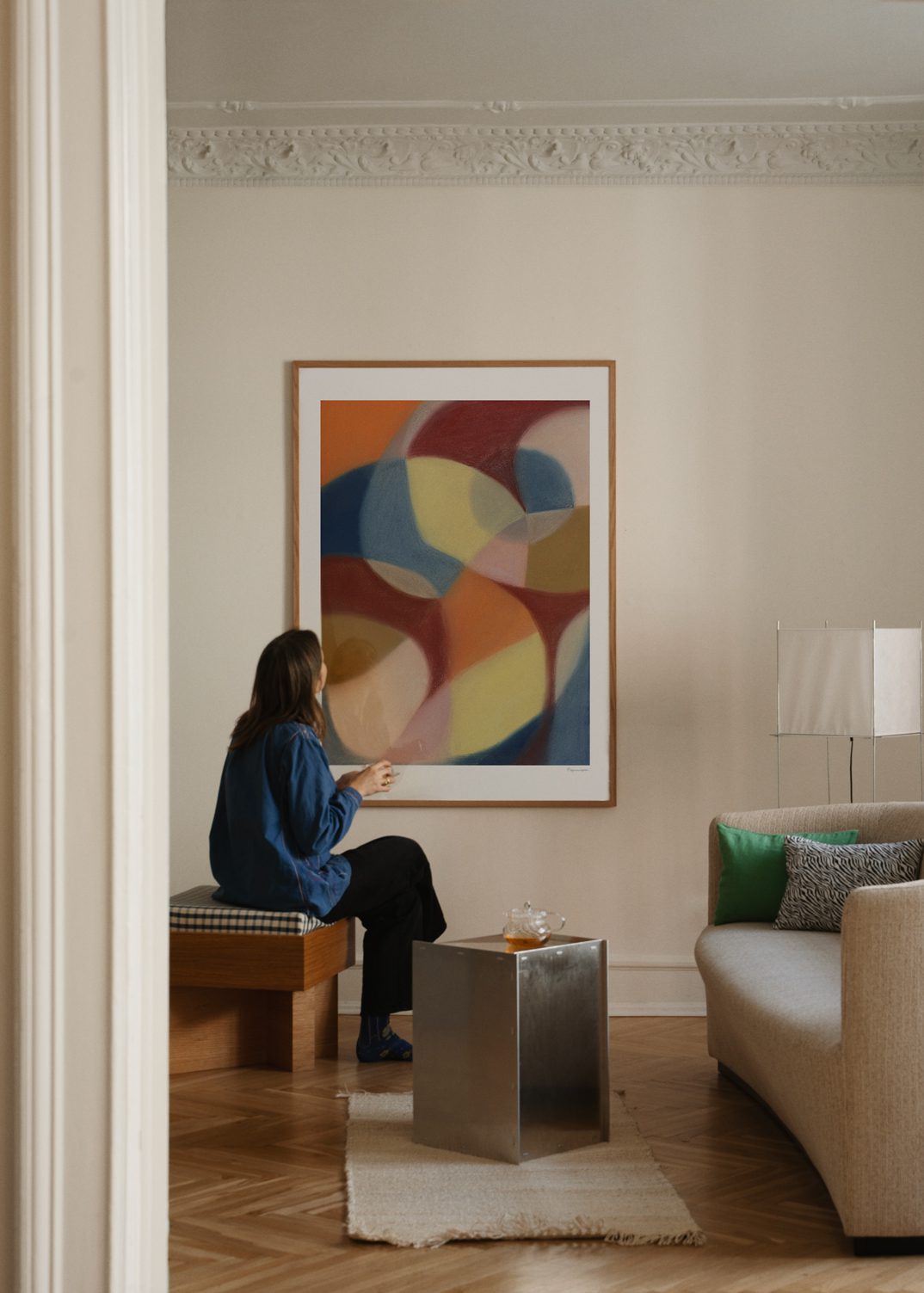The Poster Club Art Prints Increase Poster A4 abstrakt blau