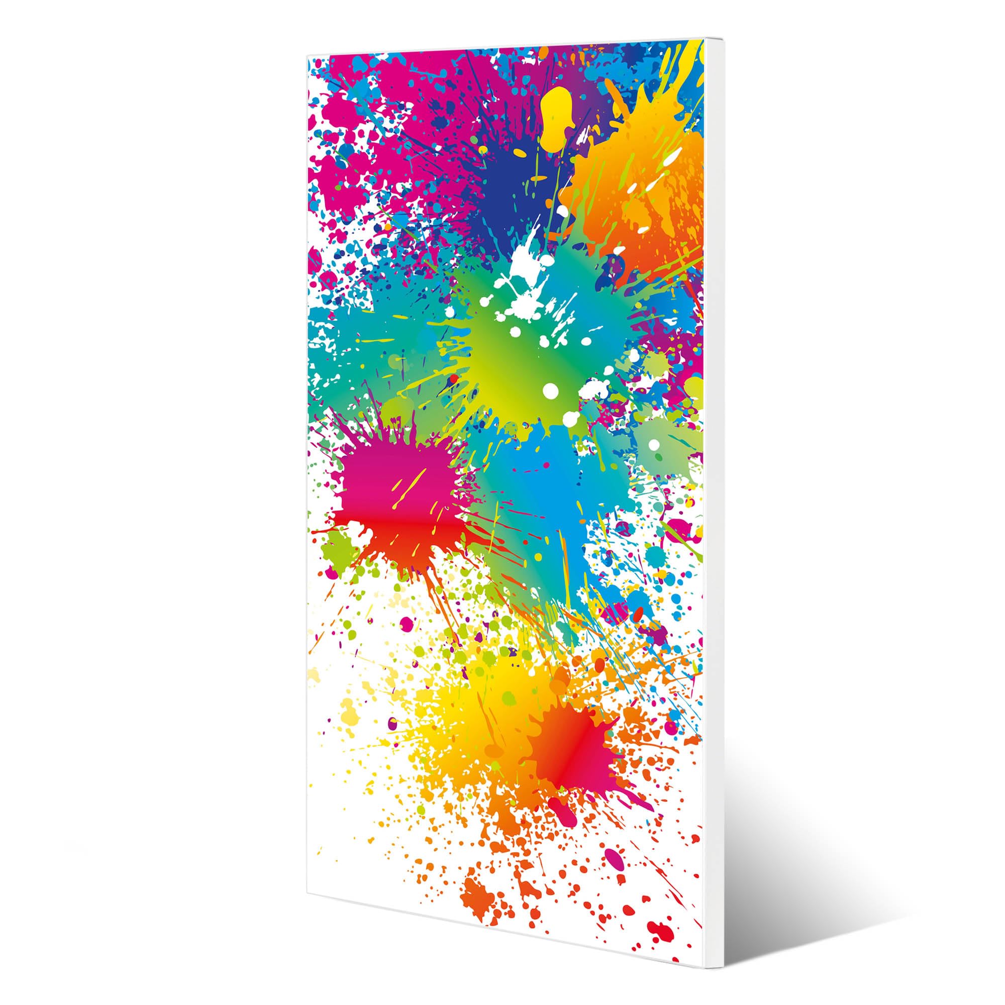 Banjado Magnettafel Farbspritzer Magnetboard 37x78 cm