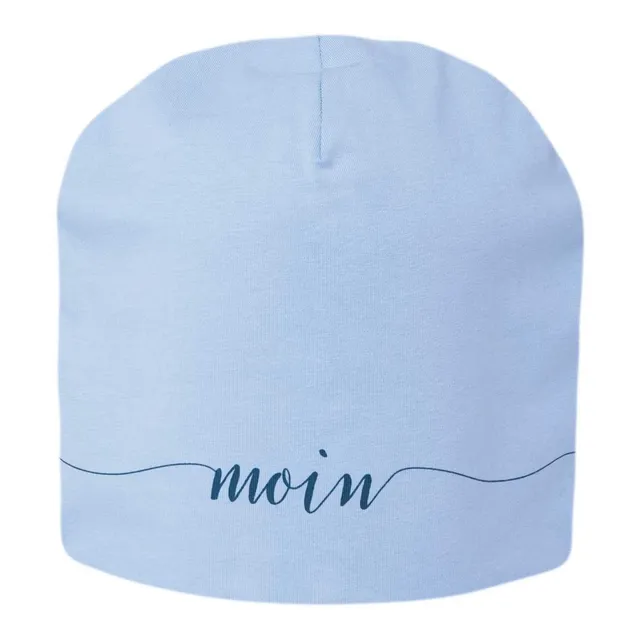 LS-LebenStil Shopper & Taschen Mütze Moin Blau Jersey Beanie