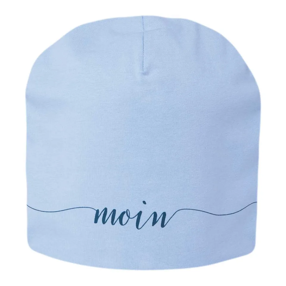 LS-LebenStil Shopper & Taschen Mütze Moin Blau Jersey Beanie