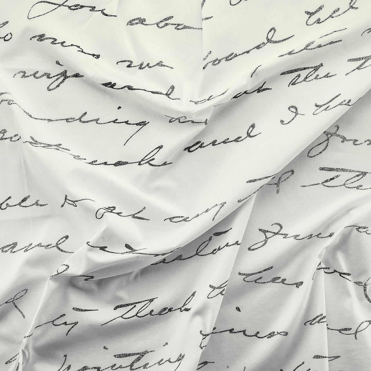 Mineheart Fashion Fabrics Almost White Concrete Loveletter Stoff 150cm