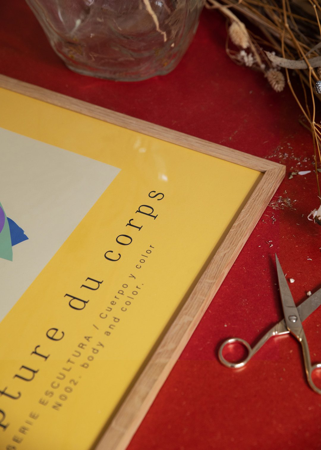 The Poster Club Corps Series Poster A4 lila gelb abstrakt