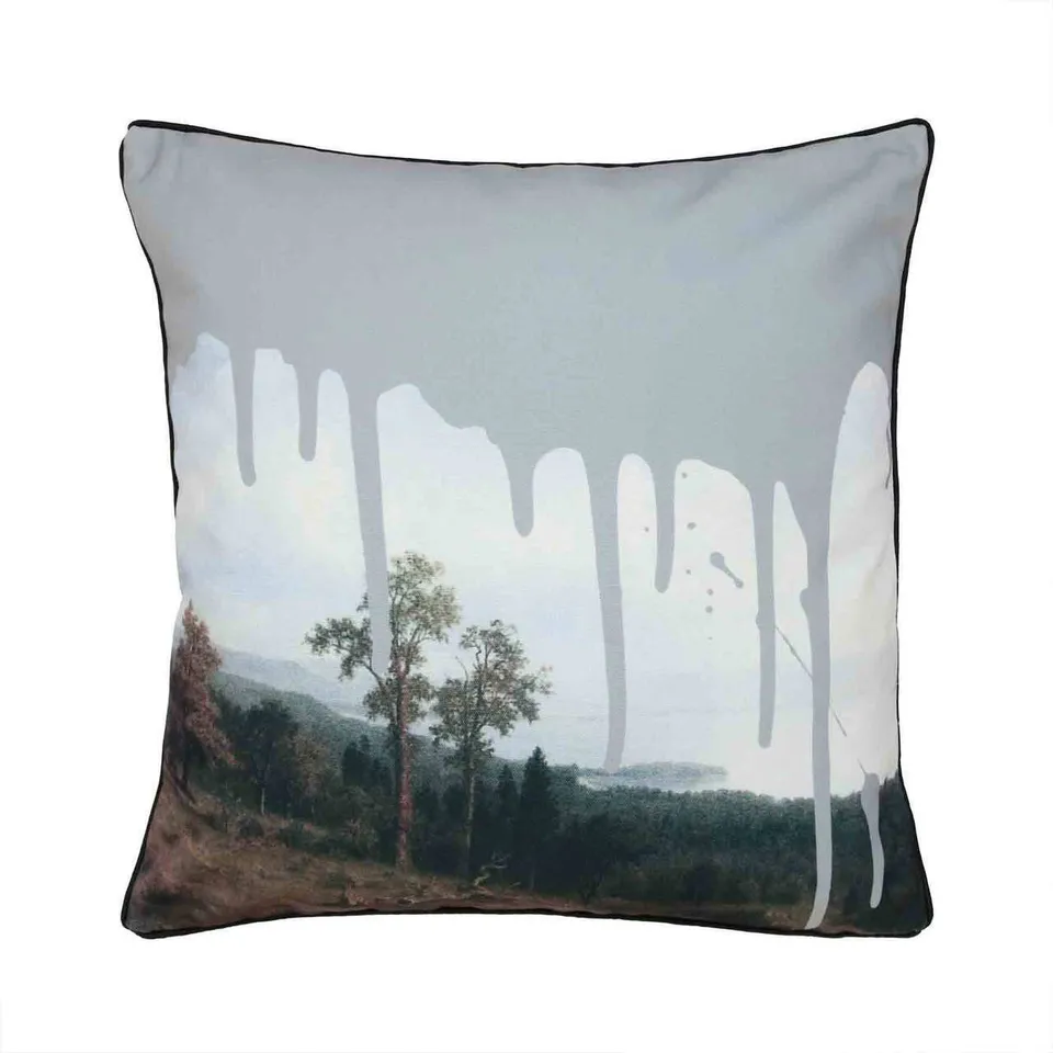Mineheart Artistic Kissenbezug Grau Landschaft 45x45 cm