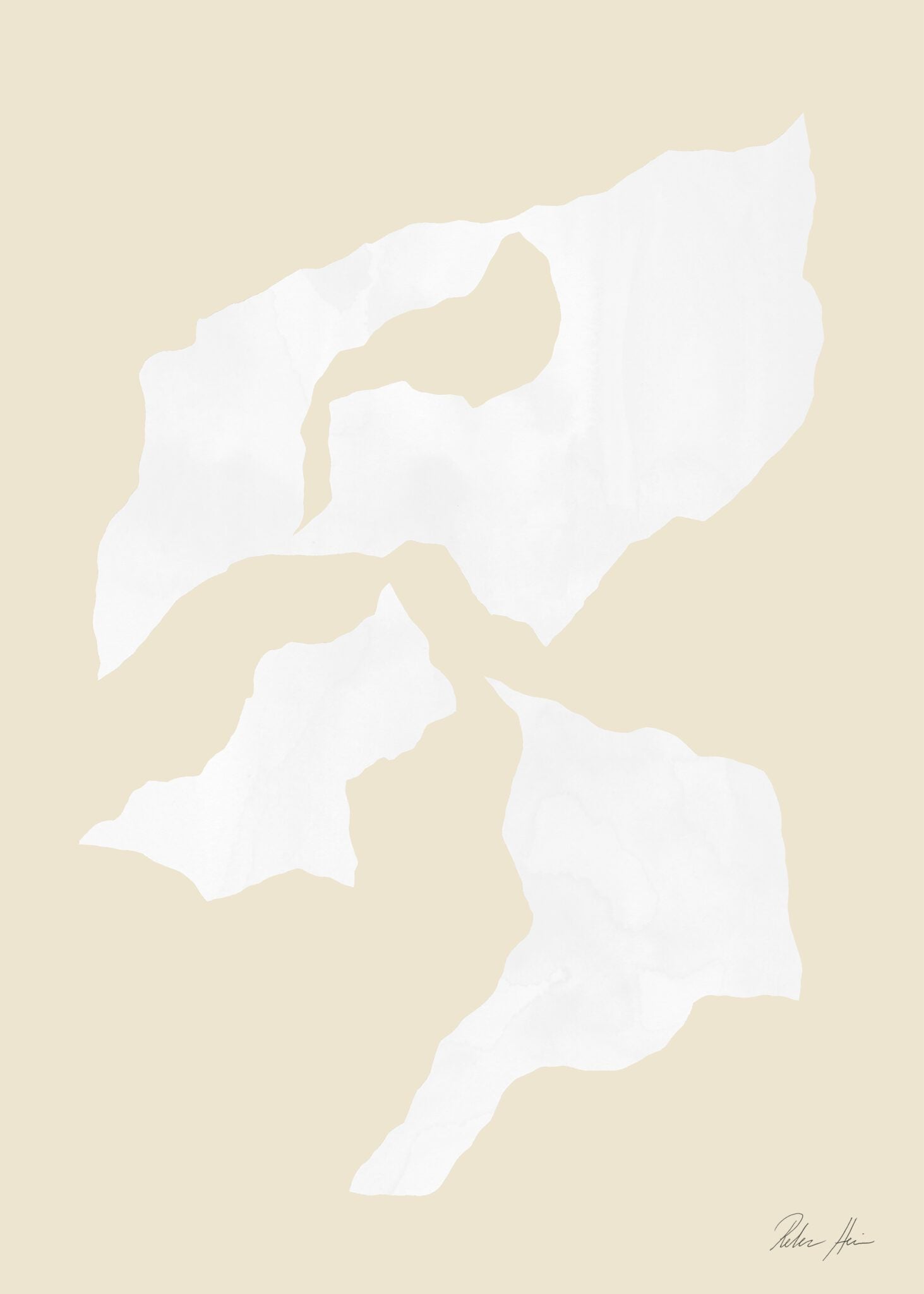 The Poster Club Art Prints Shadow no. 03 Poster A4 beige
