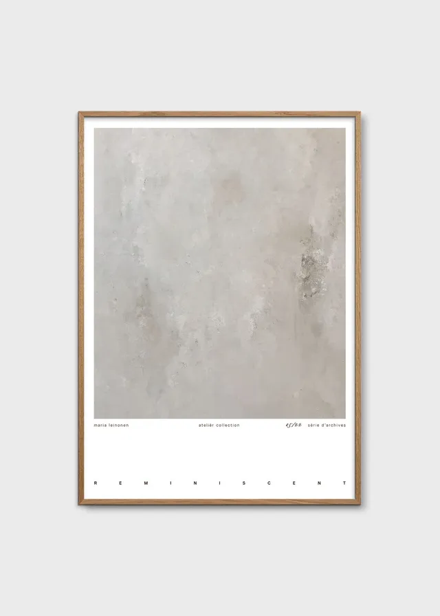 The Poster Club Reminiscent Poster 30x40 cm grau abstrakt