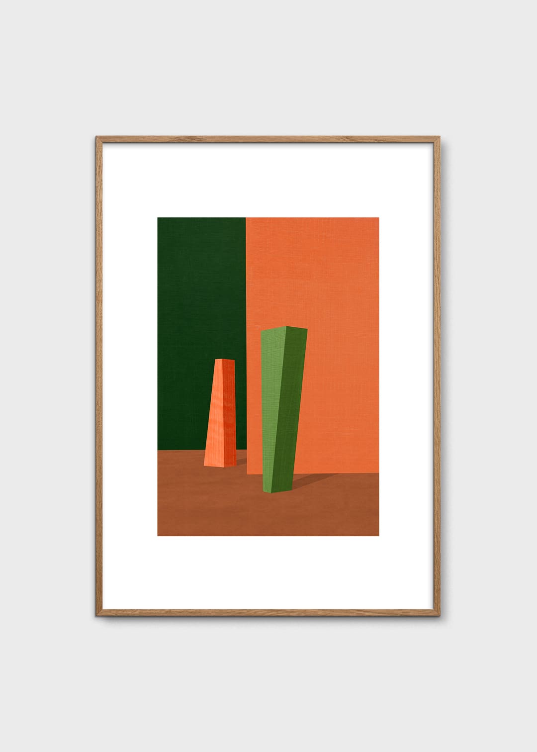The Poster Club Between Columns Poster 30x40 cm grün