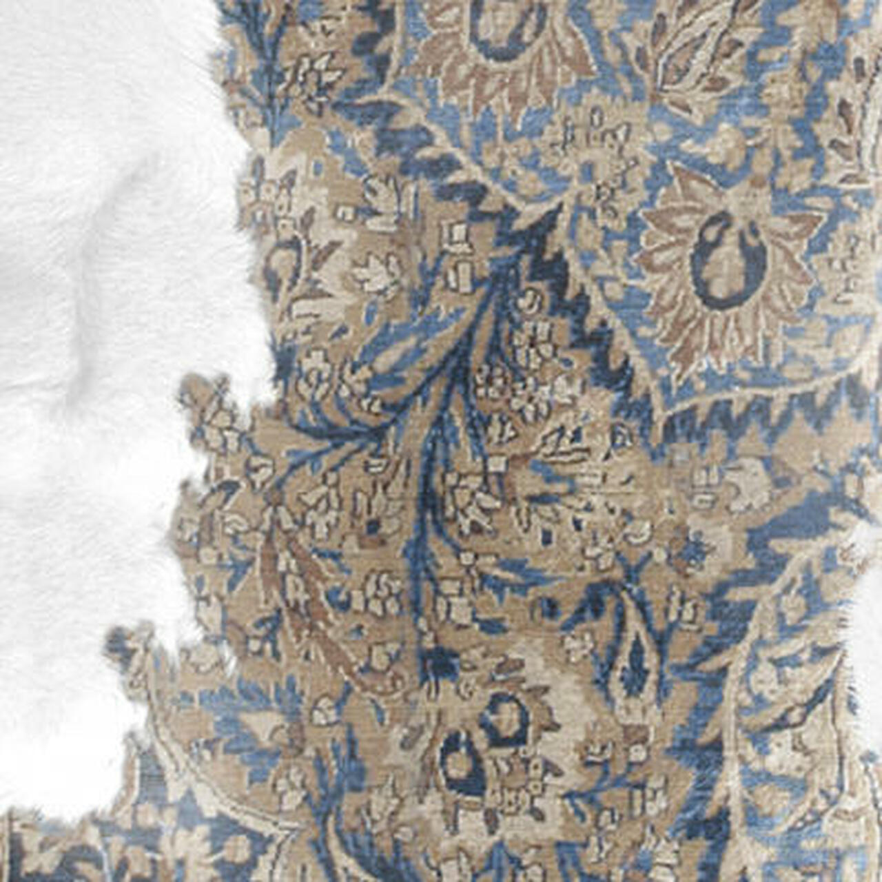 Mineheart Blue Brown Persian Kuhfellteppich Kunstfell waschbar