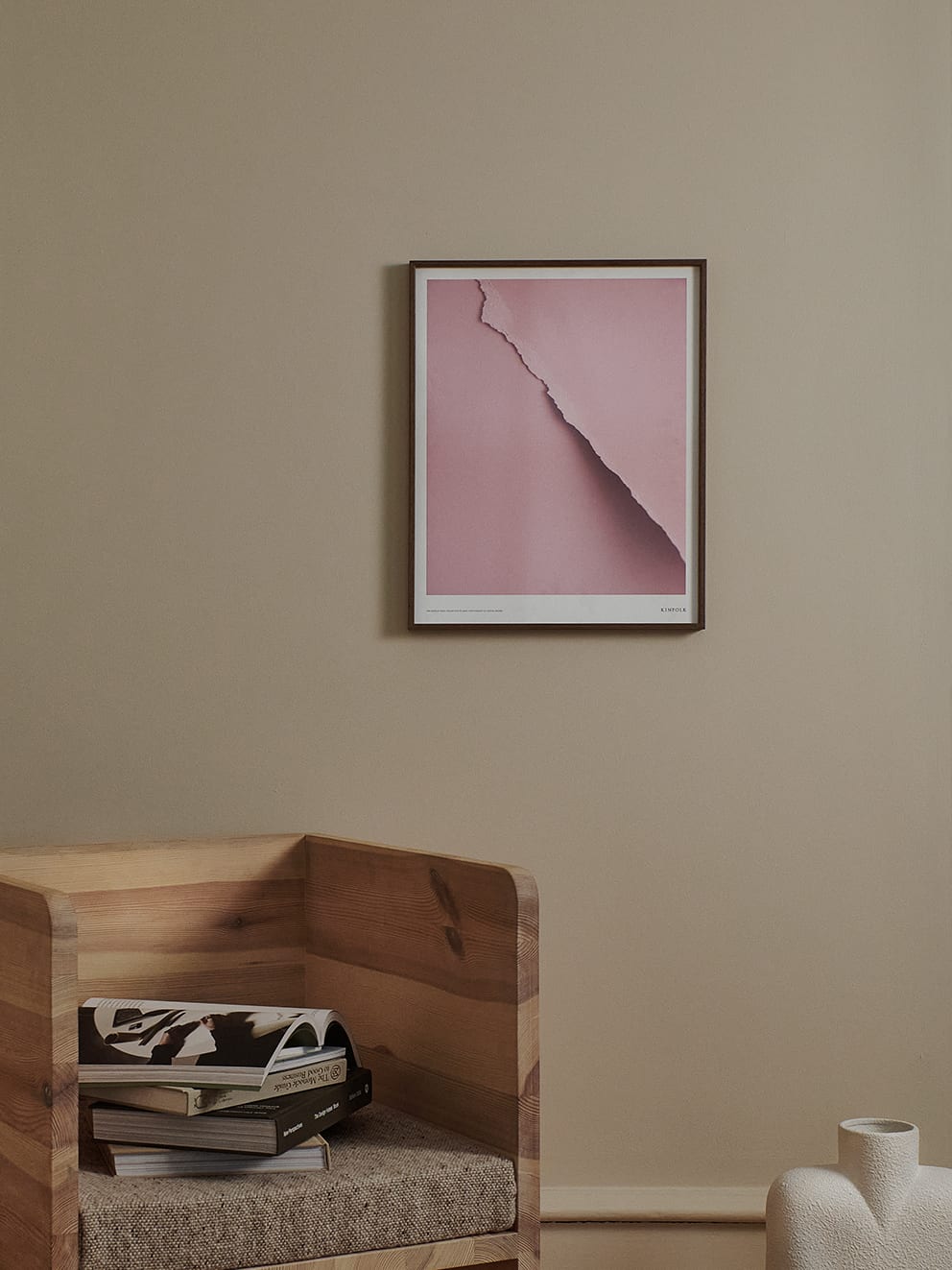 The Poster Club Art Prints Accidental Artwork Poster 40x50 cm rosa