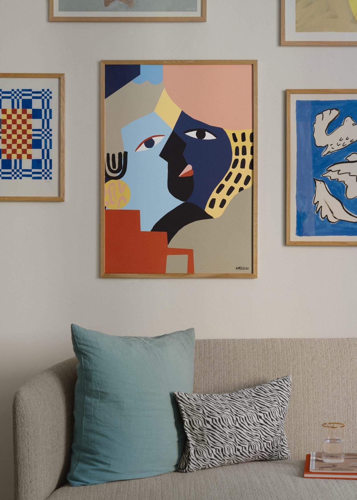 The Poster Club Art Prints The Kiss Poster 30x40 cm pastell