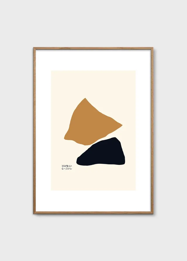 The Poster Club Art Prints Traces Poster 50x70 cm beige