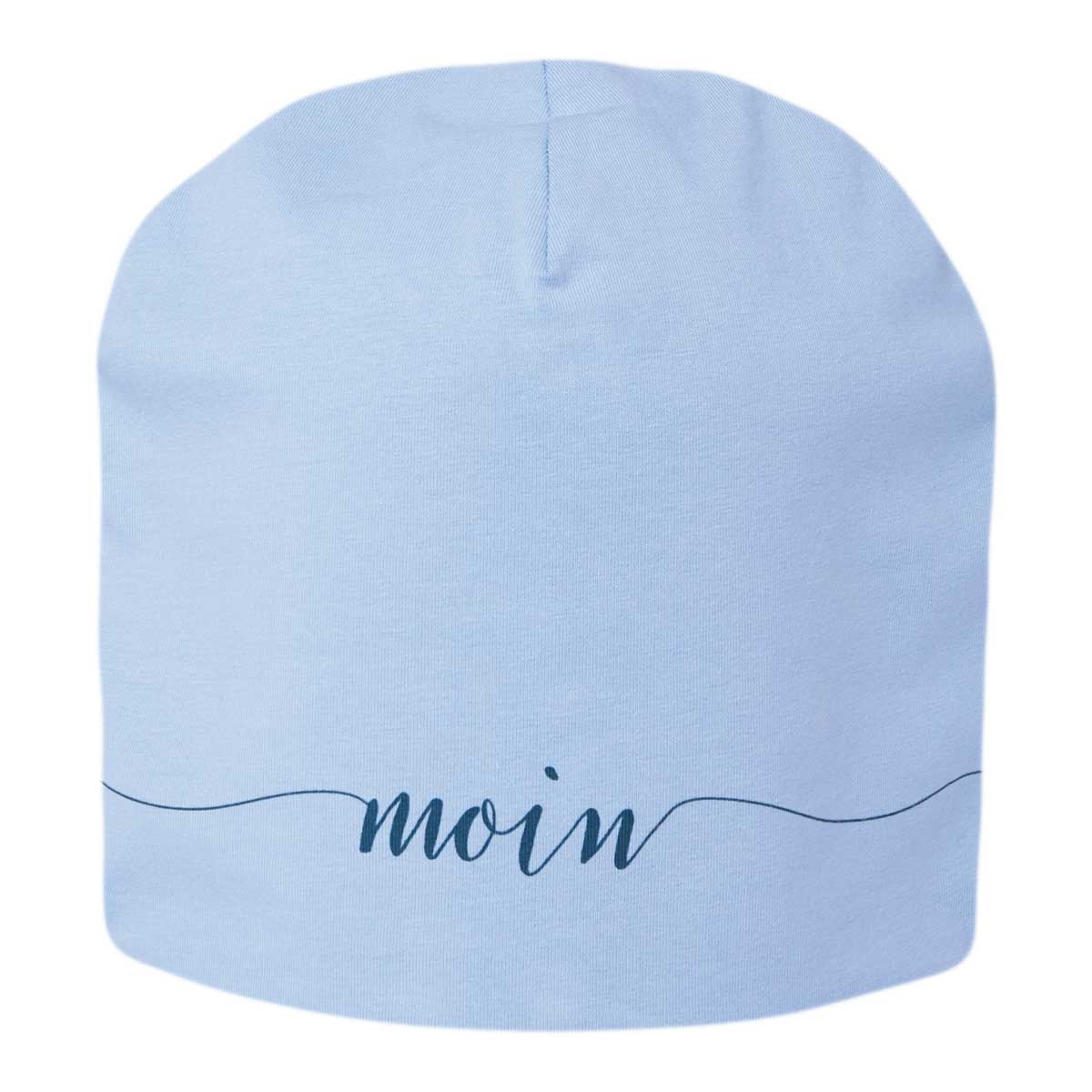 LS-LebenStil Shopper & Taschen Mütze Moin Blau Jersey Beanie