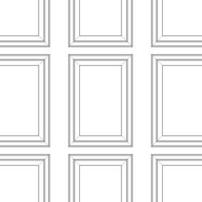 Mineheart Panel Outline Tapete schwarz weiß 10 m