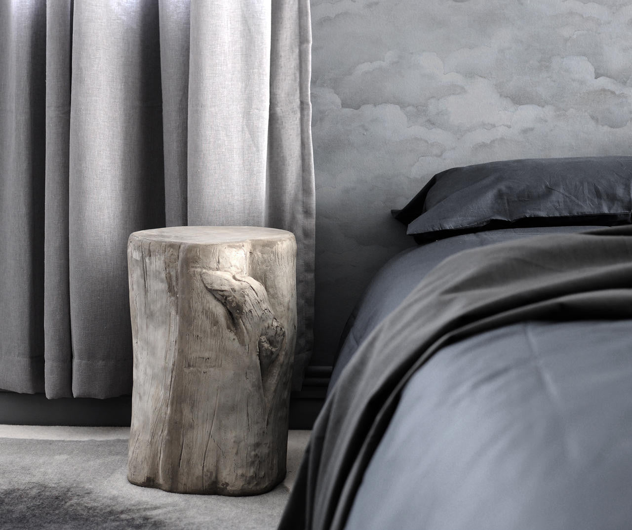 Mineheart Wallpaper Pale Grey Clouds Tapete Grau Wolken