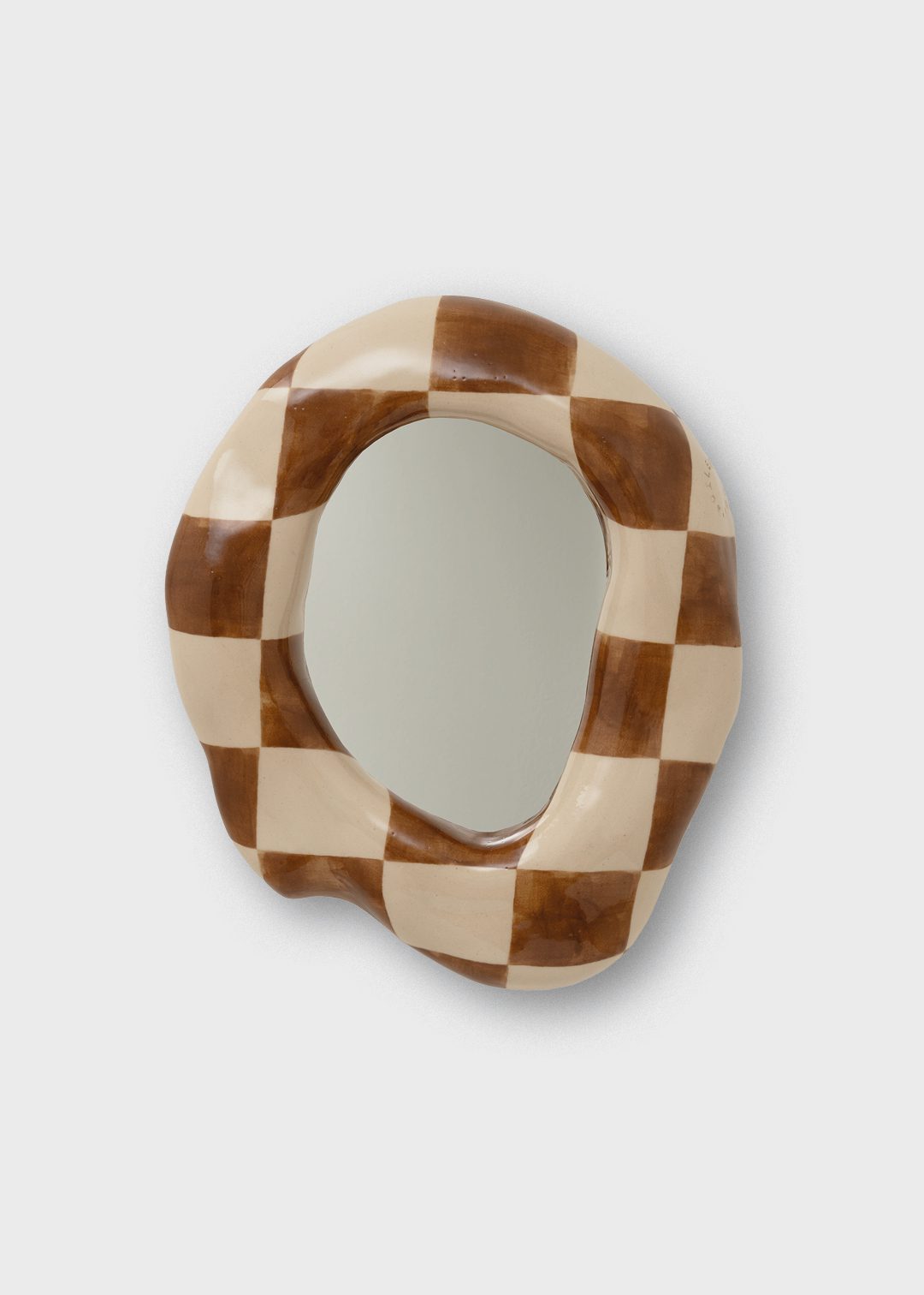 The Poster Club Wall Objects Mirror No.01 Spiegel 25x20 cm Braun