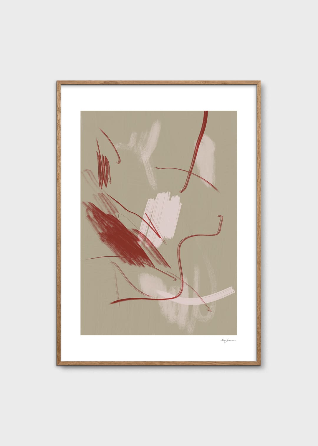 The Poster Club Pink Thoughts Kunstdruck 30x40 rosa