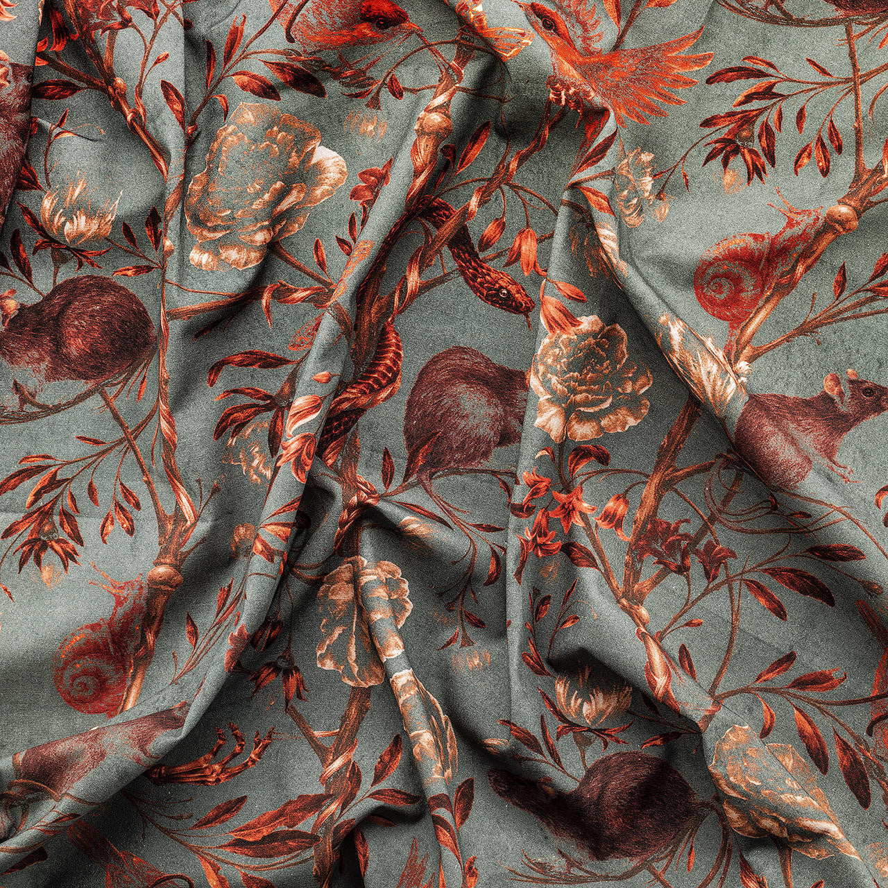 Mineheart Fashion Back to Nature Red Stoff 150 cm Baumwolle
