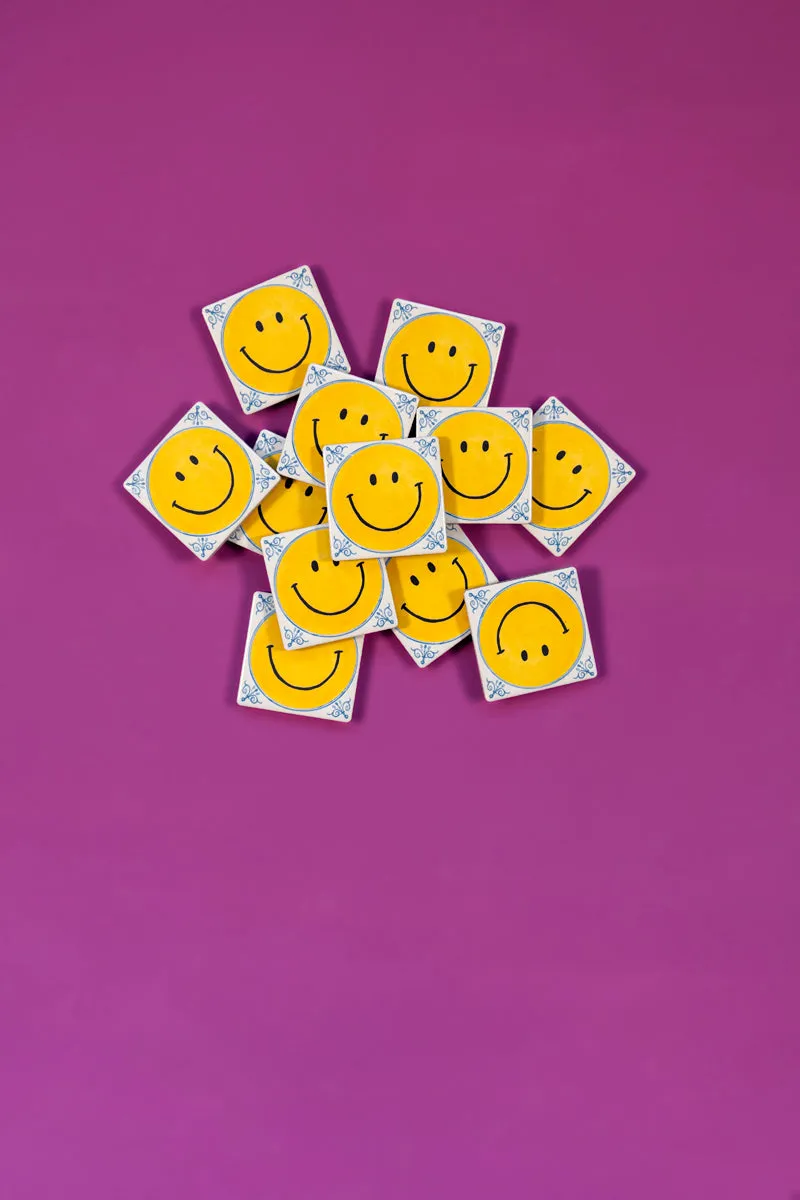 Storytiles Minis Smiley Mini Fliese Gelb Geschenk Mini-Format